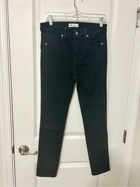 Zara Black Skinny Jeans - High Rise Stretch